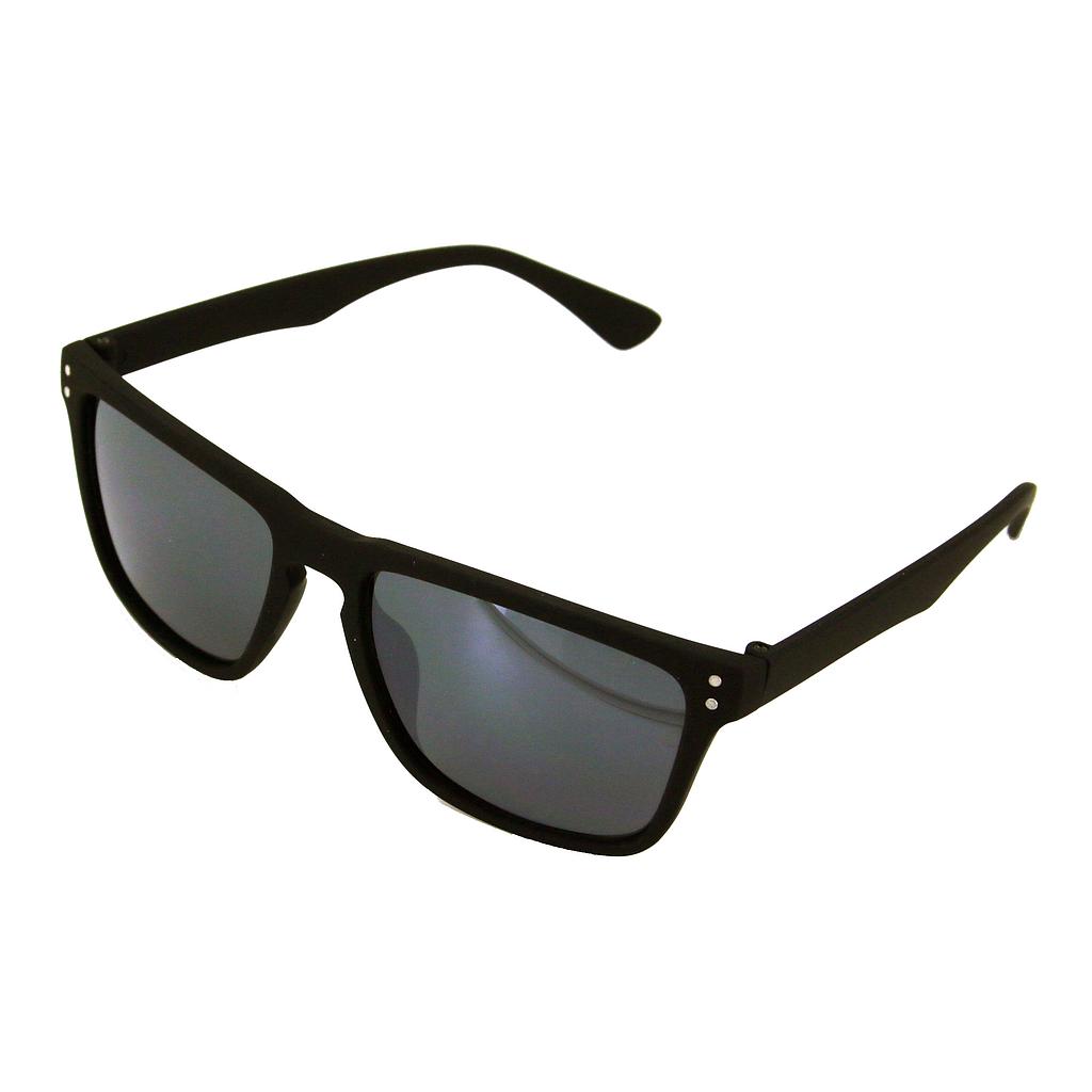 Herre Solbrille mat sort med sorte glas