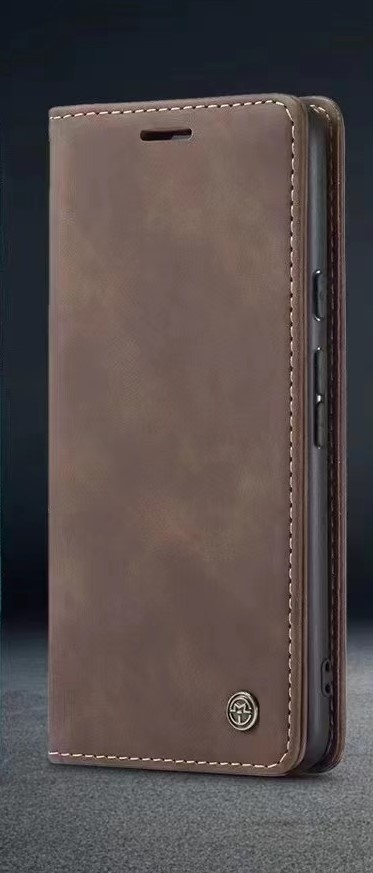 IPHONE SE- 7/8 MAT BRUN VINTAGE LOOK FLIP COVER